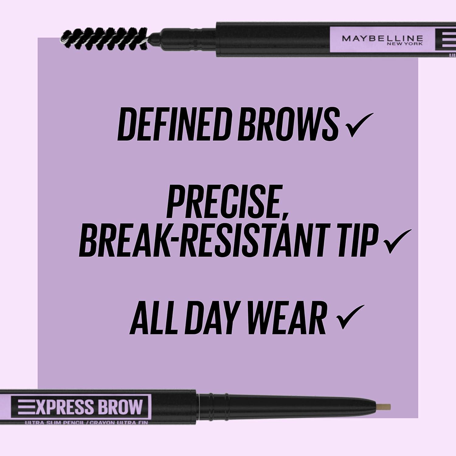 imageMaybelline Brow Ultra Slim Defining Brow Pencil  Brow Fast Sculpt Brow Gel Makeup Bundle Includes 1 Blonde Eyebrow Pencil and 1 Clear Eyebrow GelSOFT BROWN  CLEAR FAST SCULPT BUNDLE