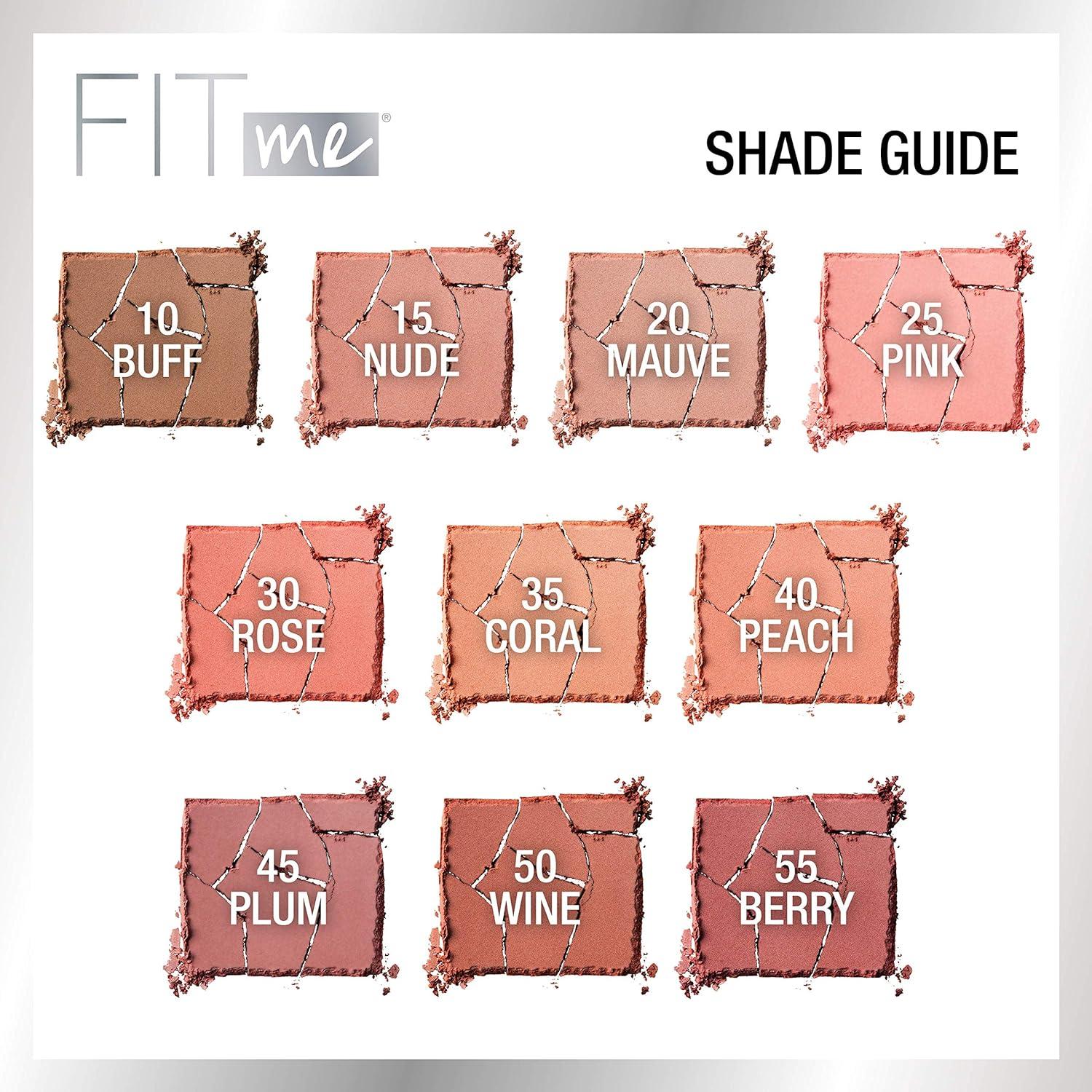 imageMaybelline Fit Me Loose Finishing Powder  Fit Me Blush Makeup Bundle Includes 1 Setting Powder in Medium and 1 Blush in MauveDARK  BERRY BLUSH BUNDLE