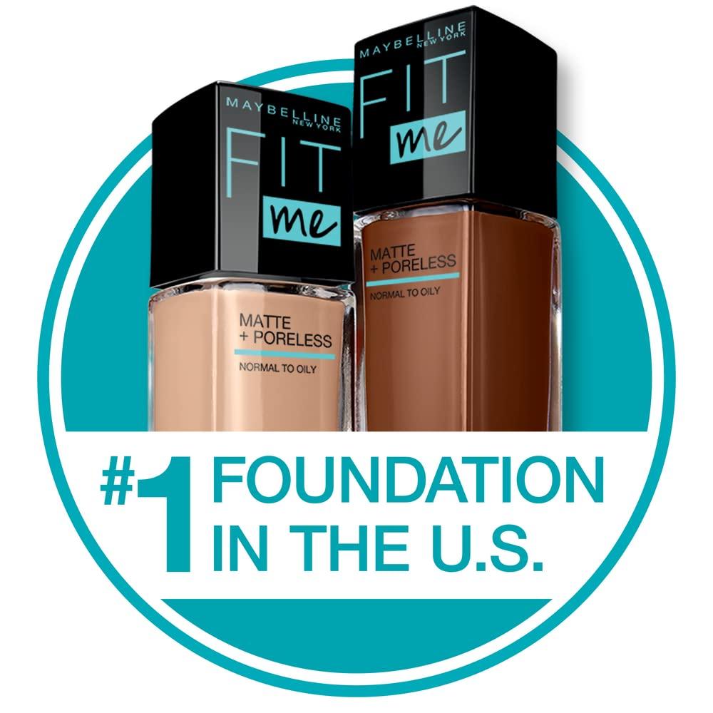 imageMaybelline Fit Me Matte  Poreless Liquid Foundation  Fit Me Mattifying Primer Makeup Bundle Includes 1 Foundation in Porcelain and 1 PrimerPRIMER  CREAMY BEIGE FOUNDATION BUNDLE