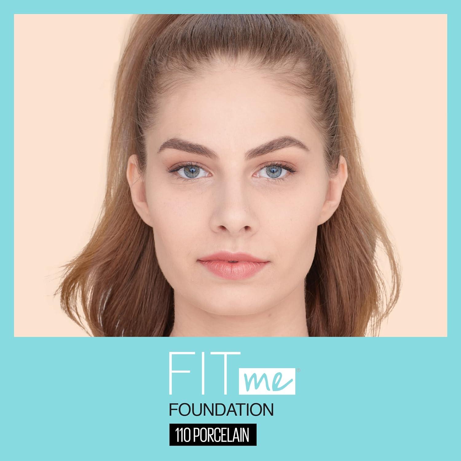 imageMaybelline Fit Me Matte  Poreless Liquid Foundation  Fit Me Mattifying Primer Makeup Bundle Includes 1 Foundation in Porcelain and 1 PrimerPRIMER  PORCELAIN FOUNDATION BUNDLE