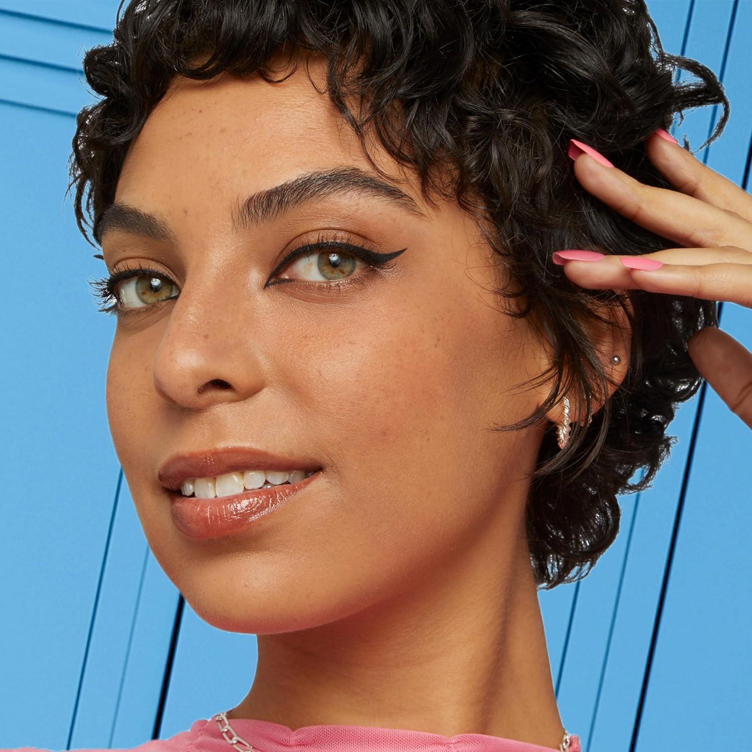 imageMaybelline Full N Soft Waterproof Mascara  Eyestudio Master Precise All Day Waterproof Liquid Eyeliner Makeup Bundle Includes 1 Mascara in Very Black and 1 Eyeliner in BlackVERY BLACK  BLACK LINER BUNDLE