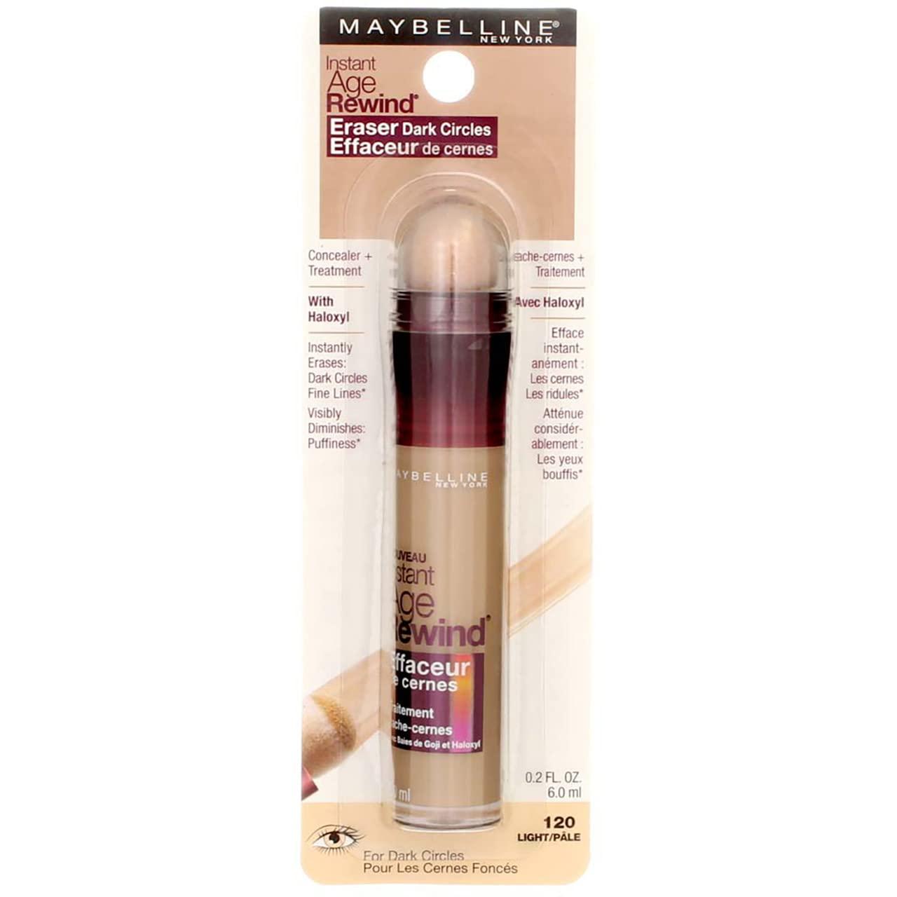 imageMaybelline Lash Sensational Sky High Washable Mascara Cosmic Black  Instant Age Rewind Eraser Dark Circles Treatment MultiUse Concealer 160 Lifter Gloss Pearl Silver Pearl Clear BundleLight
