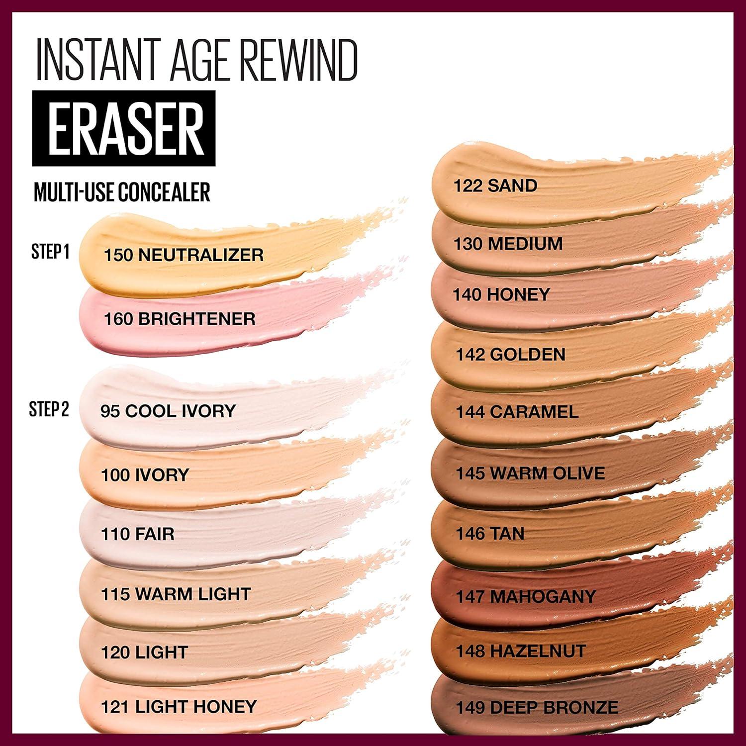 imageMaybelline Lash Sensational Sky High Washable Mascara Cosmic Black  Instant Age Rewind Eraser Dark Circles Treatment MultiUse Concealer 160 Lifter Gloss Pearl Silver Pearl Clear BundleLight