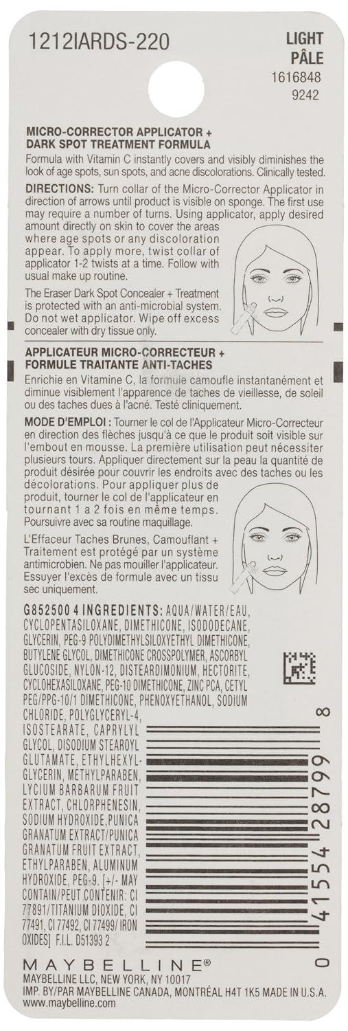 imageMaybelline Lash Sensational Sky High Washable Mascara Cosmic Black  Instant Age Rewind Eraser Dark Circles Treatment MultiUse Concealer 160 Lifter Gloss Pearl Silver Pearl Clear BundleLight