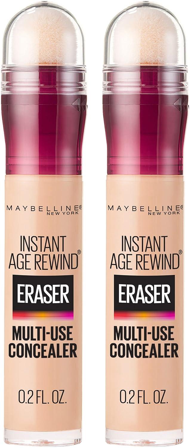 imageMaybelline Lash Sensational Sky High Washable Mascara Cosmic Black  Instant Age Rewind Eraser Dark Circles Treatment MultiUse Concealer 160 Lifter Gloss Pearl Silver Pearl Clear BundleLight