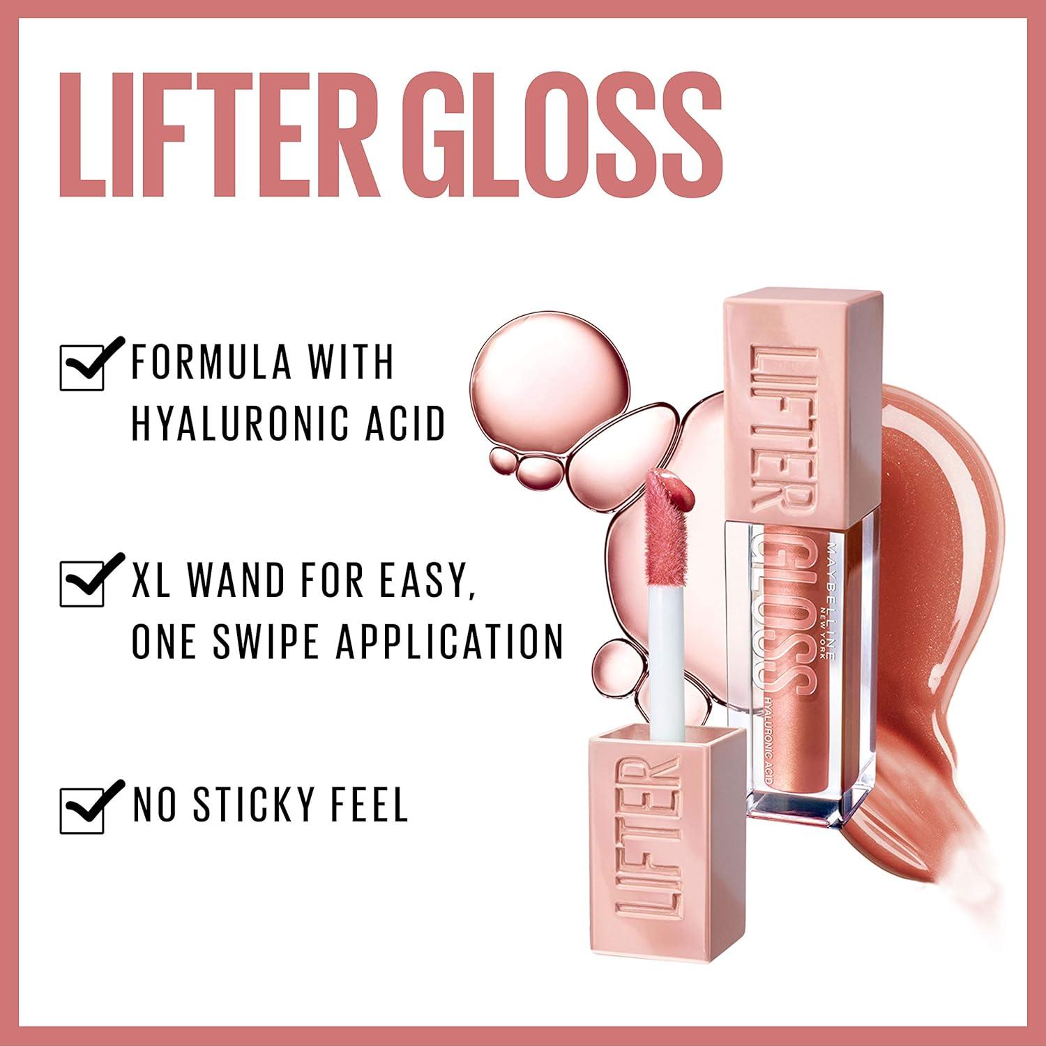 imageMaybelline Lash Sensational Sky High Washable Mascara Cosmic Black  Instant Age Rewind Eraser Dark Circles Treatment MultiUse Concealer 160 Lifter Gloss Pearl Silver Pearl Clear BundleMASCARA  CONCEALER  LIP GLOSS BUNDLE