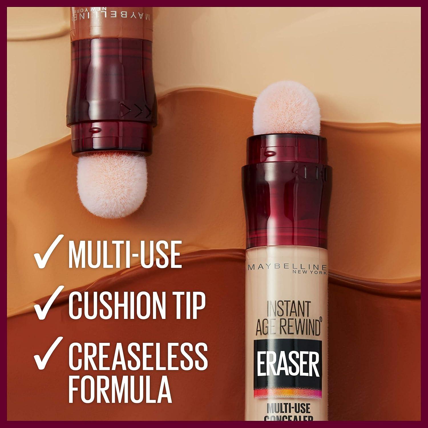 imageMaybelline Lash Sensational Sky High Washable Mascara Cosmic Black  Instant Age Rewind Eraser Dark Circles Treatment MultiUse Concealer 160 Lifter Gloss Pearl Silver Pearl Clear BundleLight