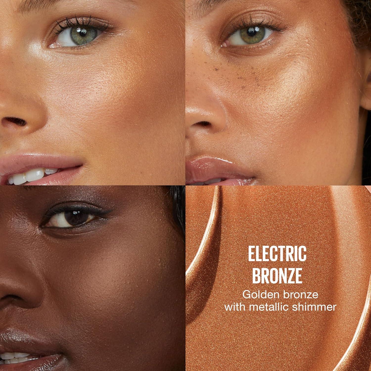 imageMaybelline Sunkisser MultiUse Liquid Blush and Bronzer Blendable Longwear Glowy Make Up Uptown Glow 1 CountElectric Bronze