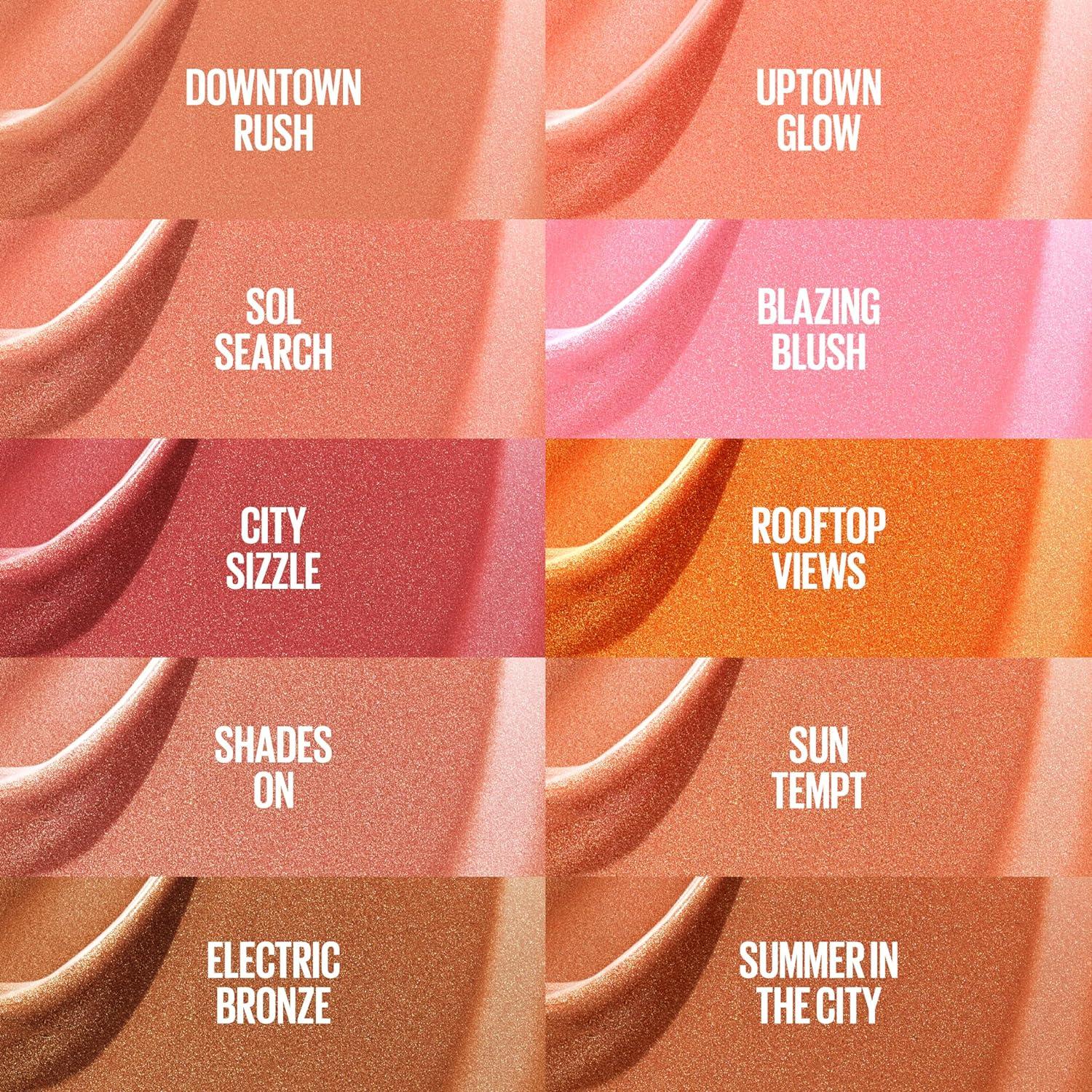 imageMaybelline Sunkisser MultiUse Liquid Blush and Bronzer Blendable Longwear Glowy Make Up Uptown Glow 1 CountSol Search