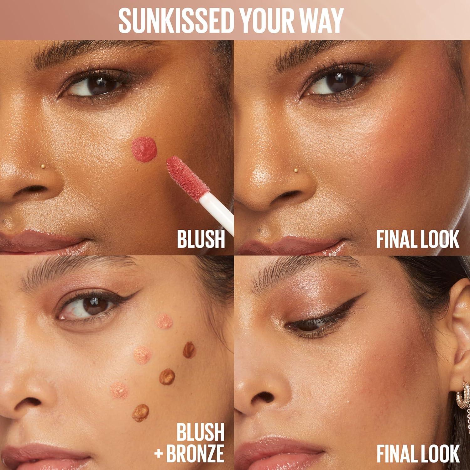 imageMaybelline Sunkisser MultiUse Liquid Blush and Bronzer Blendable Longwear Glowy Make Up Uptown Glow 1 CountSummer In The City