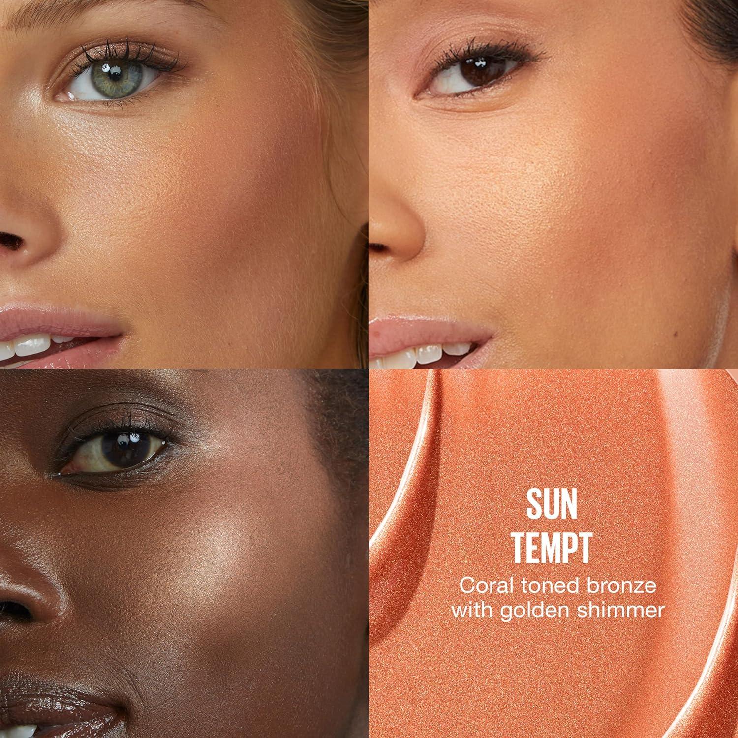 imageMaybelline Sunkisser MultiUse Liquid Blush and Bronzer Blendable Longwear Glowy Make Up Uptown Glow 1 CountSun Tempt