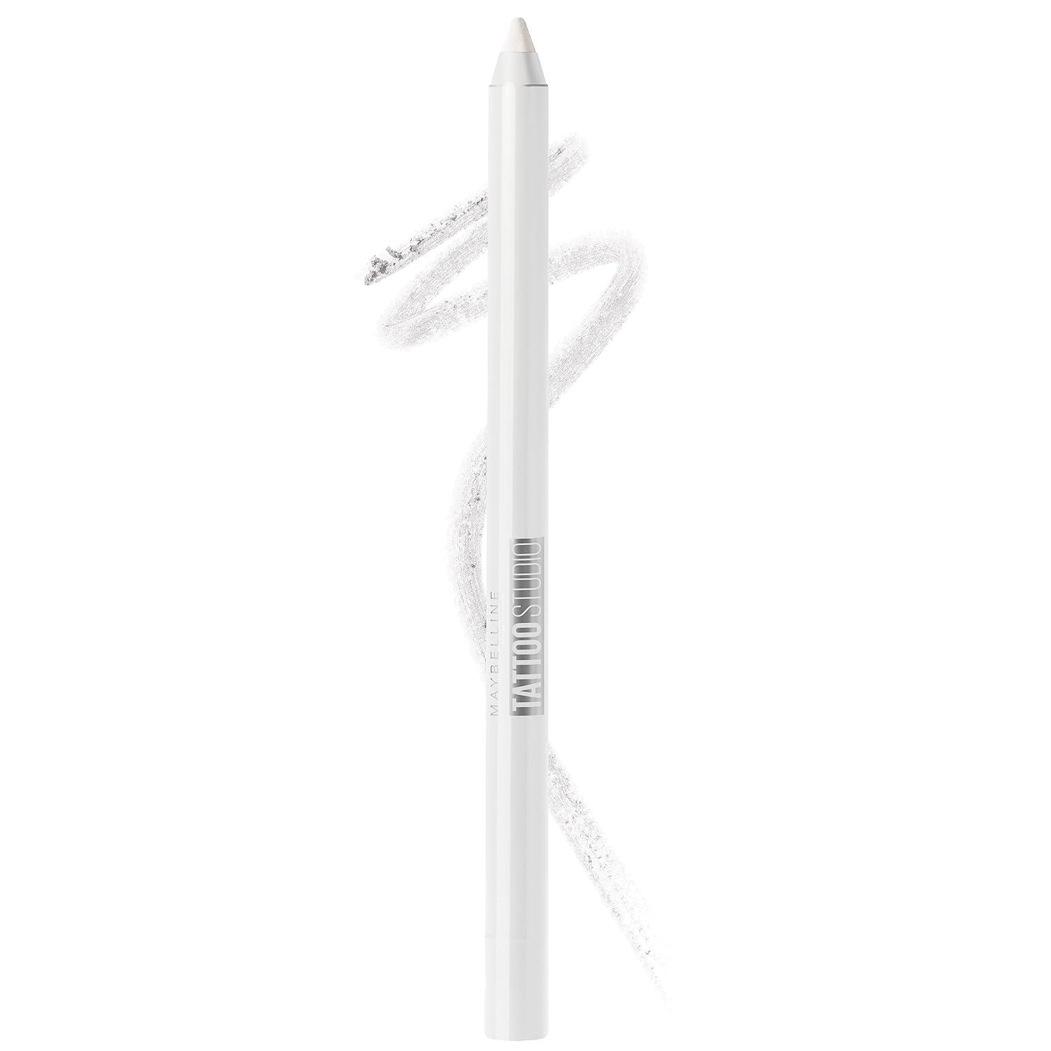 imageMaybelline TattooStudio LongLasting Sharpenable Eyeliner Pencil Deep Onyx  Polished White BundlePOLISHED WHITE  DEEP ONYX BUNDLE
