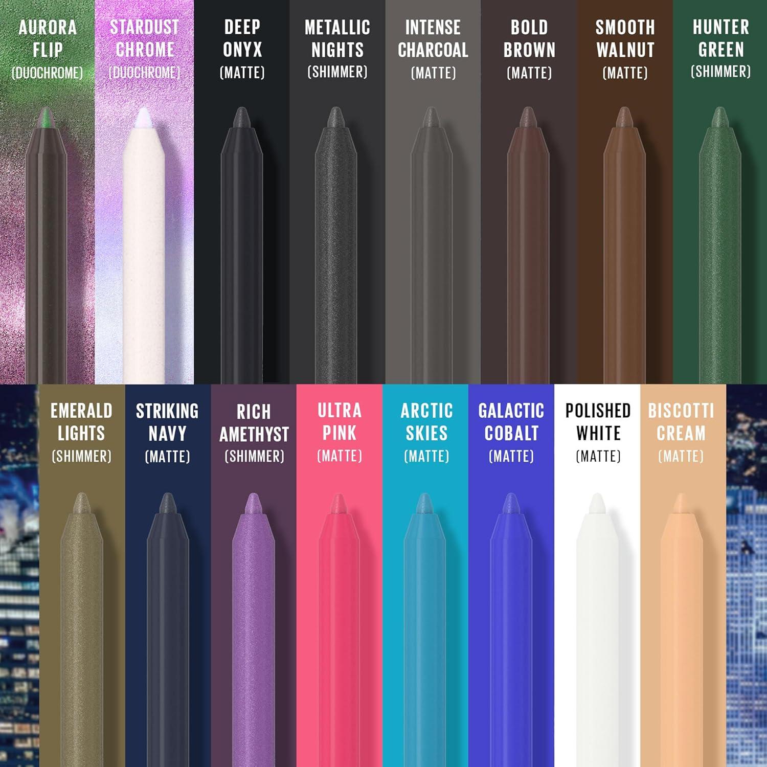 imageMaybelline TattooStudio LongLasting Sharpenable Eyeliner Pencil Deep Onyx  Polished White BundlePOLISHED WHITE  DEEP ONYX BUNDLE