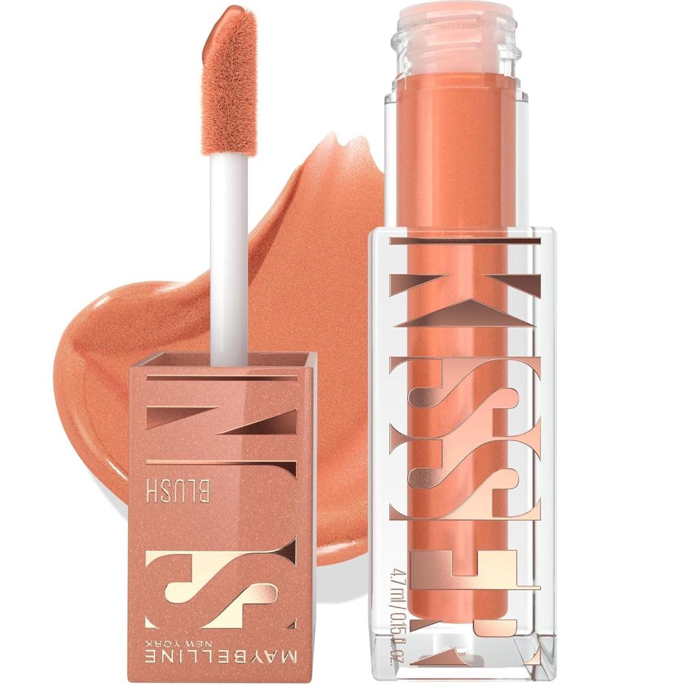 imageMaybelline Sunkisser MultiUse Liquid Blush and Bronzer Blendable Longwear Glowy Make Up Uptown Glow 1 CountDownton Rush