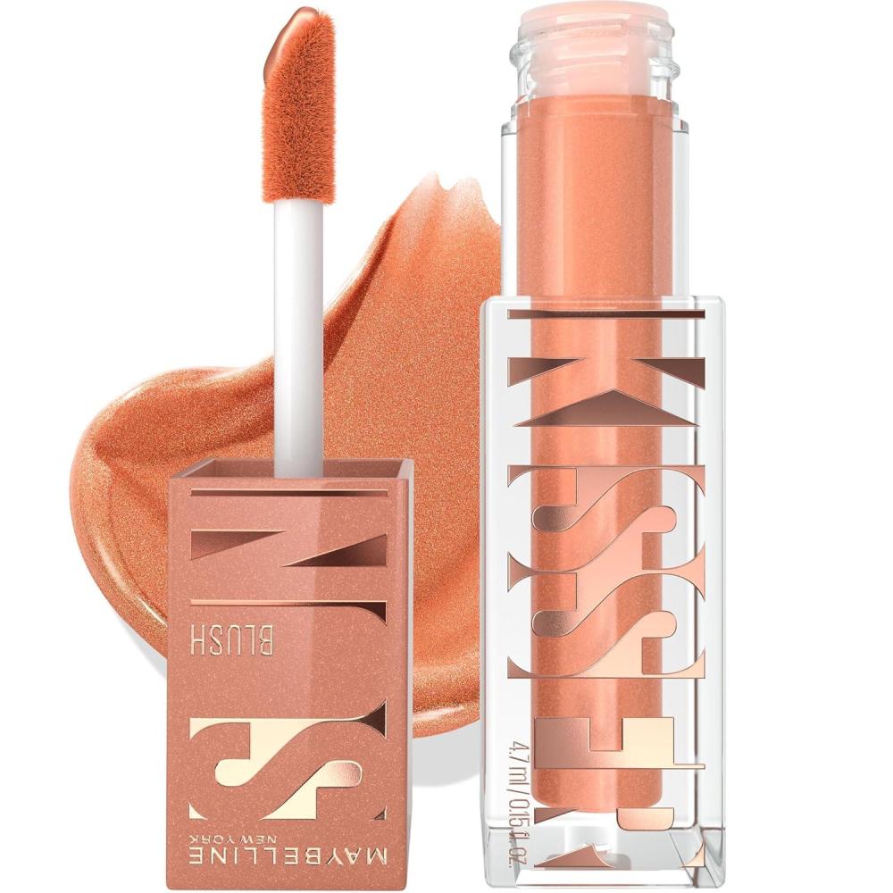 imageMaybelline Sunkisser MultiUse Liquid Blush and Bronzer Blendable Longwear Glowy Make Up Uptown Glow 1 CountSun Tempt