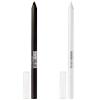imageMaybelline TattooStudio LongLasting Sharpenable Eyeliner Pencil Deep Onyx  Polished White BundlePOLISHED WHITE  DEEP ONYX BUNDLE