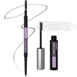 imageMaybelline Brow Ultra Slim Defining Brow Pencil  Brow Fast Sculpt Brow Gel Makeup Bundle Includes 1 Blonde Eyebrow Pencil and 1 Clear Eyebrow GelSOFT BROWN  CLEAR FAST SCULPT BUNDLE