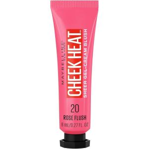 imageMaybelline Cheek Heat GelCream Blush Makeup Lightweight Breathable Feel Sheer Flush Of Color NaturalLooking Dewy Finish OilFree Fuchsia Spark 1 Count20 ROSE FLUSH