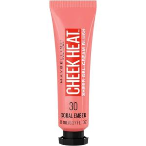imageMaybelline Cheek Heat GelCream Blush Makeup Lightweight Breathable Feel Sheer Flush Of Color NaturalLooking Dewy Finish OilFree Fuchsia Spark 1 Count30 CORAL EMBER