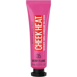 imageMaybelline Cheek Heat GelCream Blush Makeup Lightweight Breathable Feel Sheer Flush Of Color NaturalLooking Dewy Finish OilFree Fuchsia Spark 1 Count35 BERRY FLAME