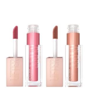 imageMaybelline Super Stay Ink Crayon Lipstick Makeup Lead The Way Pink Beige  Maybelline Lifter Gloss Ice Pink Neutral BundlePETAL  STONE BUNDLE