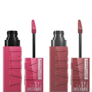 imageMaybelline Super Stay Vinyl Ink Liquid Lipstick Makeup Bundle Lipstick Set Includes 1 Rose Mauve Nude Lipstick in Coy and 1 Mauve Nude Lipstick in WittyCOY  WITTY BUNDLE