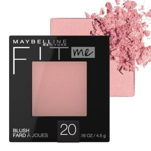 imageMaybelline Fit Me Blush Lightweight Smooth Blendable Longlasting AllDay Face Enhancing Makeup Color Nude 1 Count20 MAUVE