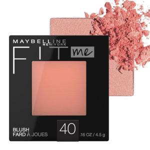 imageMaybelline Fit Me Blush Lightweight Smooth Blendable Longlasting AllDay Face Enhancing Makeup Color Nude 1 Count40 PEACH