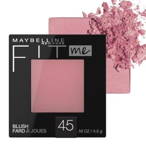 imageMaybelline Fit Me Blush Lightweight Smooth Blendable Longlasting AllDay Face Enhancing Makeup Color Nude 1 Count45 PLUM