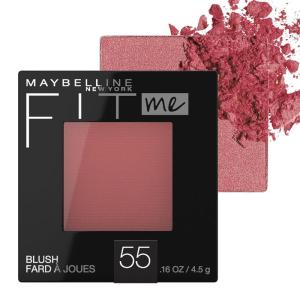 imageMaybelline Fit Me Blush Lightweight Smooth Blendable Longlasting AllDay Face Enhancing Makeup Color Nude 1 Count55 BERRY