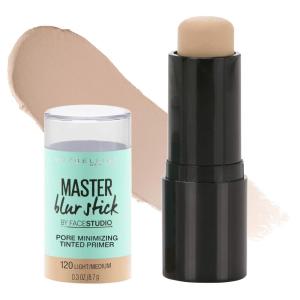imageMaybelline New York Facestudio Master Blur Stick Primer Makeup Universal Transparent 03 ozLightMedium