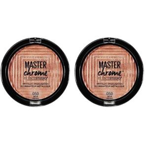 imageMaybelline New York Facestudio Master Chrome Metallic Highlighter Makeup Molten Rose Gold 024 oz050 MOLTEN ROSE GOLD