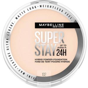 imageMaybelline Super Stay Up to 24HR Hybrid PowderFoundation MediumtoFull Coverage Makeup Matte Finish 128 1 CountSUPERSTAY POWDER 102