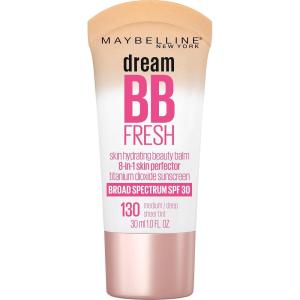 imageMaybelline Dream Fresh Skin Hydrating BB cream 8in1 Skin Perfecting Beauty Balm with Broad Spectrum SPF 30 Sheer Tint Coverage OilFree Medium 1 Fl Oz130 MEDIUMDEEP