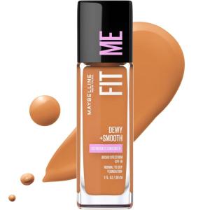 imageMaybelline Fit Me Dewy  Smooth Liquid Foundation Makeup Warm Nude 1 Count Packaging May Vary355 COCONUT