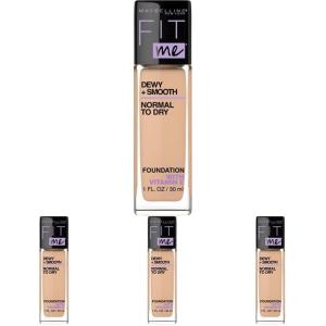 imageMaybelline Fit Me Dewy  Smooth Liquid Foundation Makeup Warm Nude 1 Count Packaging May VaryNude Beige