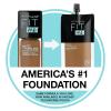 imageMaybelline Fit Me Matte  Poreless Liquid OilFree Foundation Makeup Sun Beige 1 Count Packaging May Vary110 PORCELAIN