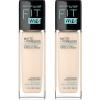 imageMaybelline Fit Me Matte  Poreless Liquid OilFree Foundation Makeup Sun Beige 1 Count Packaging May Vary110 PORCELAIN
