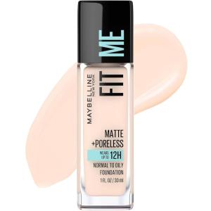 imageMaybelline Fit Me Matte  Poreless Liquid OilFree Foundation Makeup Sun Beige 1 Count Packaging May Vary102 FAIR PORCELAIN
