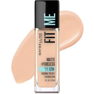 imageMaybelline Fit Me Matte  Poreless Liquid OilFree Foundation Makeup Sun Beige 1 Count Packaging May Vary122 CREAMY BEIGE