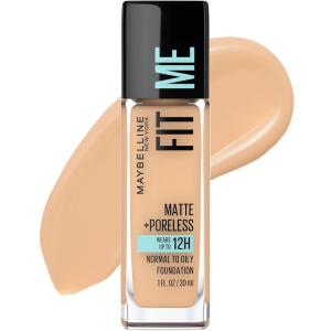 imageMaybelline Fit Me Matte  Poreless Liquid OilFree Foundation Makeup Sun Beige 1 Count Packaging May Vary220 NATURAL BEIGE