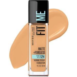 imageMaybelline Fit Me Matte  Poreless Liquid OilFree Foundation Makeup Sun Beige 1 Count Packaging May Vary312 GOLDEN