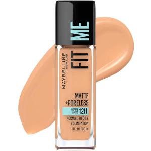 imageMaybelline Fit Me Matte  Poreless Liquid OilFree Foundation Makeup Sun Beige 1 Count Packaging May Vary320 NATURAL TAN