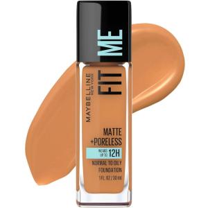 imageMaybelline Fit Me Matte  Poreless Liquid OilFree Foundation Makeup Sun Beige 1 Count Packaging May Vary334 WARM SUN