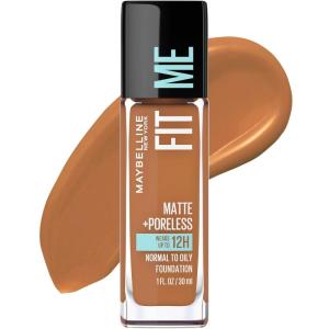 imageMaybelline Fit Me Matte  Poreless Liquid OilFree Foundation Makeup Sun Beige 1 Count Packaging May Vary356 WARM COCONUT