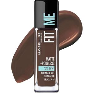 imageMaybelline Fit Me Matte  Poreless Liquid OilFree Foundation Makeup Sun Beige 1 Count Packaging May Vary380 ESPRESSO
