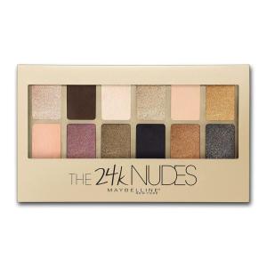imageMaybelline The Blushed Nudes Eyeshadow Palette Makeup 12 Pigmented Matte ampamp Shimmer Shades Blendable Powder 1 Count24K NUDES
