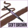 imageMaybelline Express Brow 2In1 Pencil and Powder Eyebrow Makeup Deep Brown 1 Count255 Soft Brown