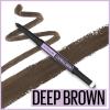 imageMaybelline Express Brow 2In1 Pencil and Powder Eyebrow Makeup Deep Brown 1 Count260 DEEP BROWN