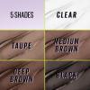 imageMaybelline Super Lock Brow Glue Eyebrow Gel Lightweight Brow Gel For Up To 24HR Hold Clear 1 Count264 Black
